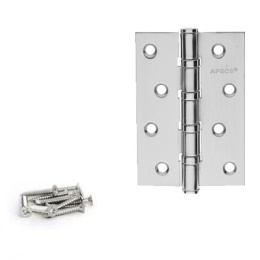 Петля врезная Apecs 100х70-B4-Steel-CRM универсальная, матовый хром Apecs 36030