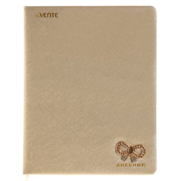 Дневник универсальный твердая обложка Devente Bow, обложка из искусственной кожи 2022462