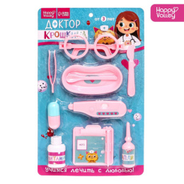 Набор Доктора 12 предметов Доктор Крошкина, на блистере Happy Valley 7972296