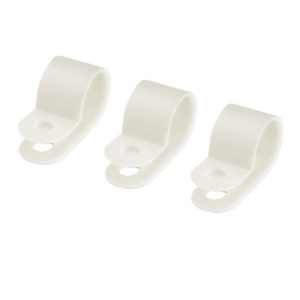 Клипса для крепления кабеля d  6 (белая) 250-06б