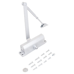 Доводчик дверной Notedo DC-080 Silver со складным рычагом, от 60 до 120кг, от -38 до +60 °С, серебро Notedo 20943