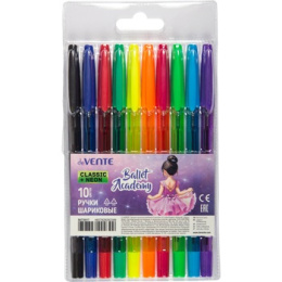 Ручки шариковые набор 10 цветов Devente Ballet Academy 5073517