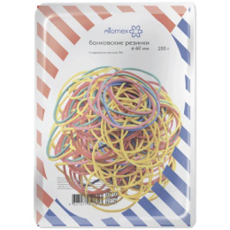 Резинки для денег  200г 60мм Attomex, цветные 4152311