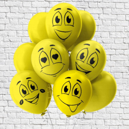 Шар шелк 30см Улыбки Ч42109