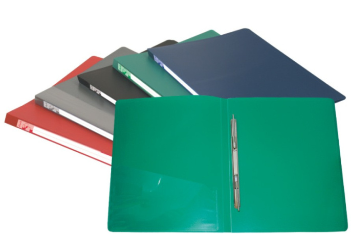 Папка с пружинным зажимом Бюрократ -PZ07P