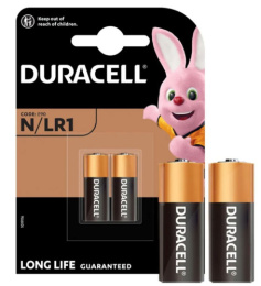 Батарейка Duracell алкалиновая N/LR ( 2шт. на блистере) Б0044734