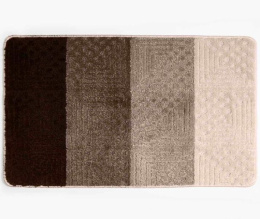 Коврик напольный для ванной на латекс. основе Silver 50х 80см толщина 11мм, коричневый Aqua-Prime 2239