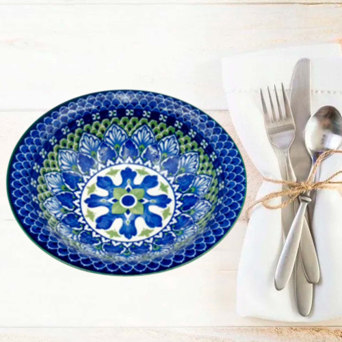 Салатник керамический 180мм синий Радужный Дом РД22499