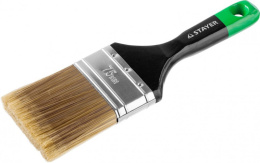 Кисть плоская Kanekaron  75мм, 3", искусственная щетина, деревянная ручка, для высокотекучих ЛКМ Stayer 0106-075