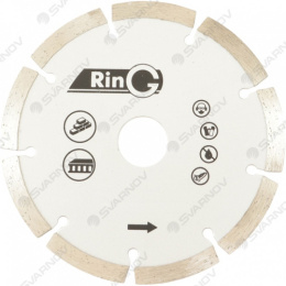 Диск алмазный 150х7х2,1х22,2мм сухая резка, сегментный RinG 247233