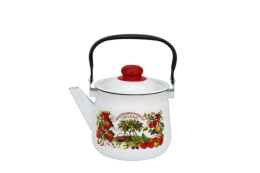 Чайник эмалированный 2,5л с подвижной металл. ручкой с декором Магн Organic Эмаль Магнитогорск 01-2711/4