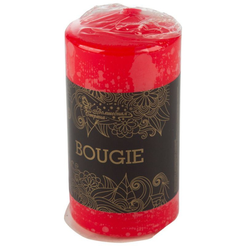 Свеча бочонок 50х100мм Deco, красный Волшебная страна 007890