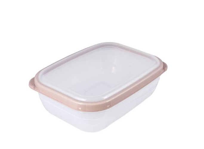 Контейнер для СВЧ пластиковый 1,2л прямоугольный Премиум Полимербыт С562