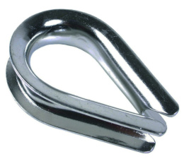 Коуш для стальных канатов, оцинк.10 мм 58010