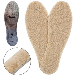 Стельки шерстяной мех, искуственный войлок, лавсан, размер 36-45, Зимние Люкс ПИК Pik-025/006711