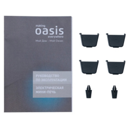 Духовка электрическая 50л, 1600Вт, красный Oasis M-50R1