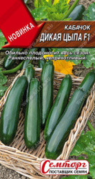Кабачок цуккини Дикая цыпа F1 5шт. цветной пакет Семторг (Аэлита)