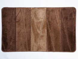 Коврик напольный для ванной на латекс. основе Enigma  50х 80см толщина 12мм, коричневый Aqua-Prime