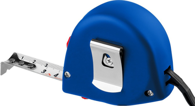 Рулетка  3м х 16мм обрезиненный корпус Зубр 34016-3