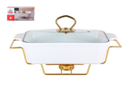 Мармит фарфоровый 260х145х80мм/1,0л, в п/у Коралл ZD14452