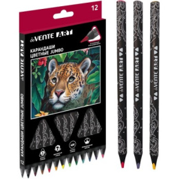Карандаши цветные 12 цветов Devente Jumbo Art, трехгранные 5022220