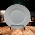 Тарелка керамическая мелкая 200мм Вертикаль, белый Радужный Дом РД22642