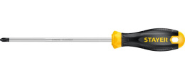 Отвертка + 1х150мм обрезиненная (двухкомпонентная) ручка, с магнитным наконечником, Hercules Stayer 2510-1-15