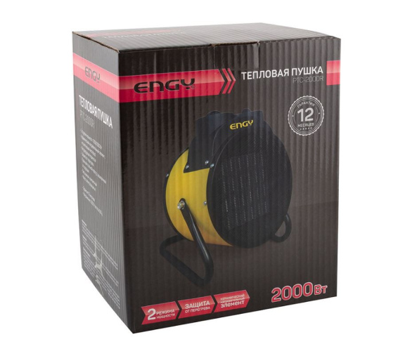 Пушка тепловая электрическая 2000Вт PTC-2000R круглая Engy 015752