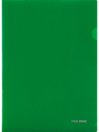 Папка-уголок А4 180мкм, ярко-зеленый ПК-8724