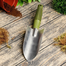 Совок посадочный алюминиевый большой пластиковая ручка