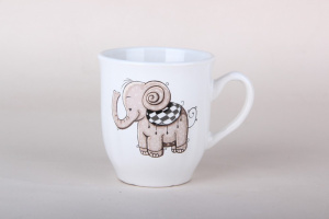 Кружка керамическая 210мл Слоненок Коралл MB210