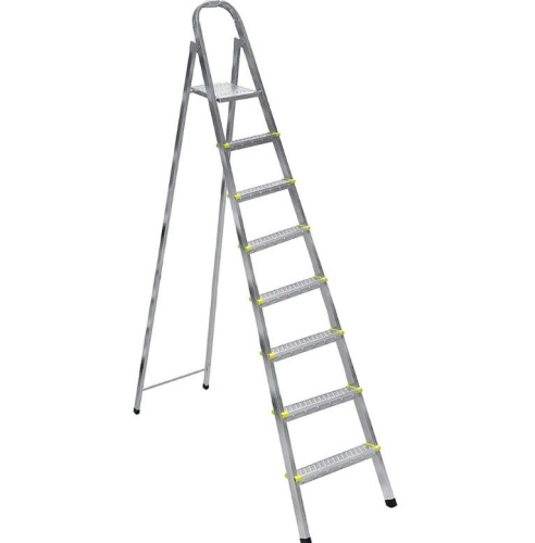 Стремянка металлическая  8 ступеней (1,61м) широкие Step Amigo