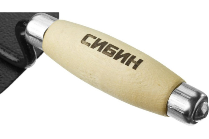 Кельма отделочника трапецивидная деревянная ручка Сибин 0820-1