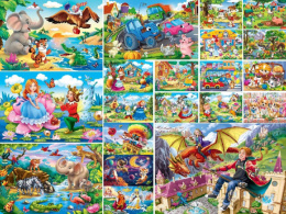 Пазлы   54 элемента Сказочные картинки, в ассортименте П54-5126