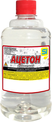 Ацетон 0,5л ГОСТ в бутылке ПЭТ Спринт