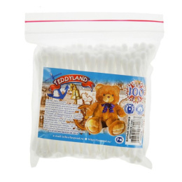 Ватные палочки Teddyland 100шт. в пакете зип лок 2323357