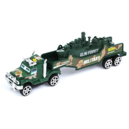 Машина инерционная пластиковая Грузовик Военный 25х4х7,5см, в ассортименте 475673