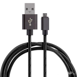 Кабель для мобильных устройств USB/MicroUSB, черный Energy ET-25/104102
