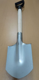 Лопата автомобильная оцинкованая ЛА деревянный черенок V-р