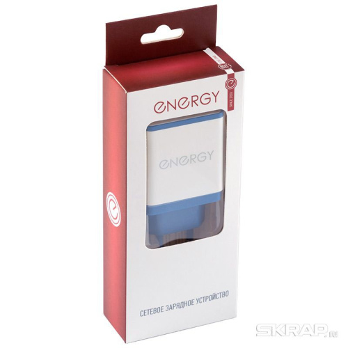Зарядное устройство сетевое 3 USB разъема 2,1А, белый Energy ET-34/104292