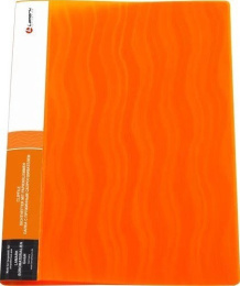 Папка с пружинным зажимом Lamark Волна, оранжевая 128/57154  CF0046-WOR