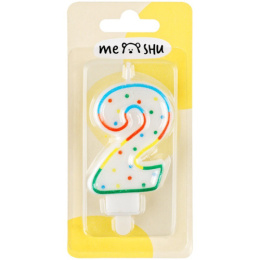 Свеча-цифра 2 Meshu MS_32379