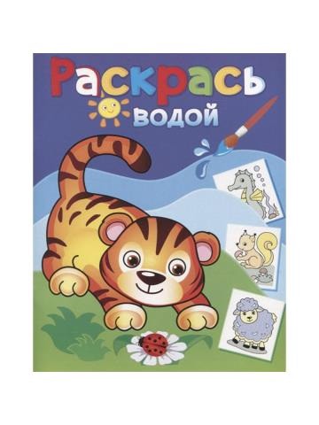 Раскраска водная. Маленький тигренок ВРТ-27