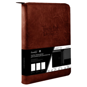 Папка деловая Линкольн, кожзам, коричневый 52909/5