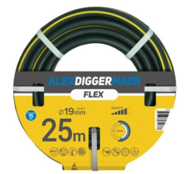 Шланг поливочный ТЭП армированный Flex 3/4" (19мм) 25м, 3-х слойный AlexDiggerMaer AD41925