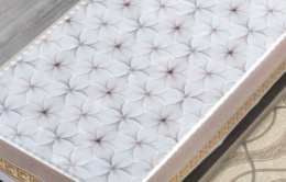 Клеенка - скатерть на тканевой основе 120х150см 20шт. в рулоне Жасмин 8591BY