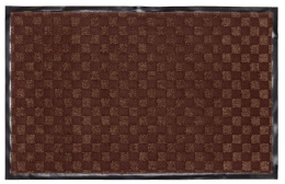 Коврик придверный влаговпитывающий на резин. основе жаккард 60х 90см коричневый ComeForte