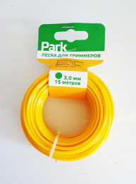 Леска для триммера круглая 3,0мм, 15м, на блистере Park 990597