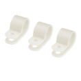 Клипса для крепления кабеля d  6 (белая) 250-06б