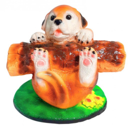 Копилка гипсовая Собака с бревном 20х18см Гарденвилл 357